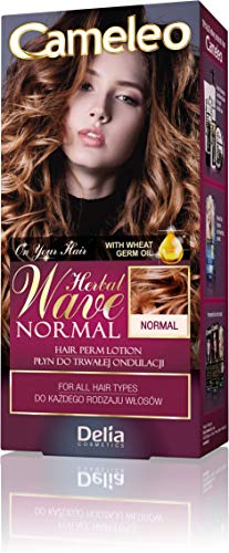Cameleo - Herbal Wave Perm Liquid - For Every Hair Type - Contains Wheat Germ Oil, Keratin - 70ml
