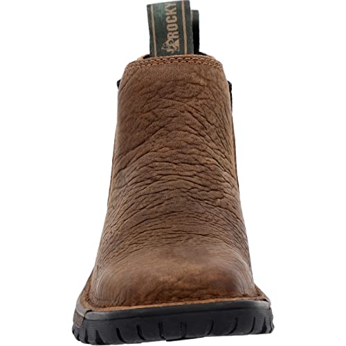 ROCKY Big Kids' Legacy 32 Western Boot, Brown, Size 4(M)3