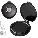 2PCS Ink Pad for Fingerprints,Black Thumbprint Ink Pad,Stamp Pad for Office Notary Supplies Identification Security ID Fingerprint Cards Law Enforcement Kit Fingerprint Stamp Ink Pad (2 Pcs)
