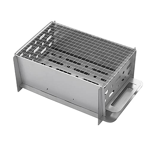 Barbecue charbon acier inoxydable avec grille inox durable pour jardin