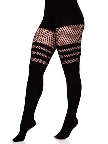 Image of Leg Avenue Women's Dark Alternative Fishnet Tights