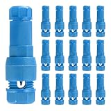 PATIKIL Low Voltage Wire Connector, 16 Pcs 12-20 Gauge Wire Connector Landscape Light Cable Connector Connectors Waterproof for Landscape Lights, Blue