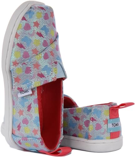 Image of TOMS Kids Tiny Alpargata Washed Dinos (Toddler /Little Kid)