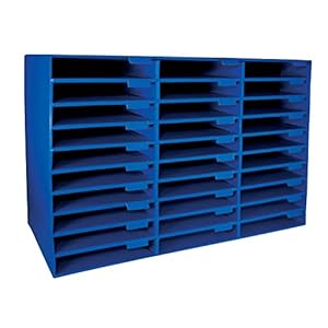 Pacon Classroom Keepers 30-Slot Mailbox, Blue (001318)