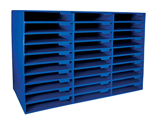 Pacon Classroom Keepers 30-Slot Mailbox, Blue (001318) by Pacon - Used condition - US$51.19