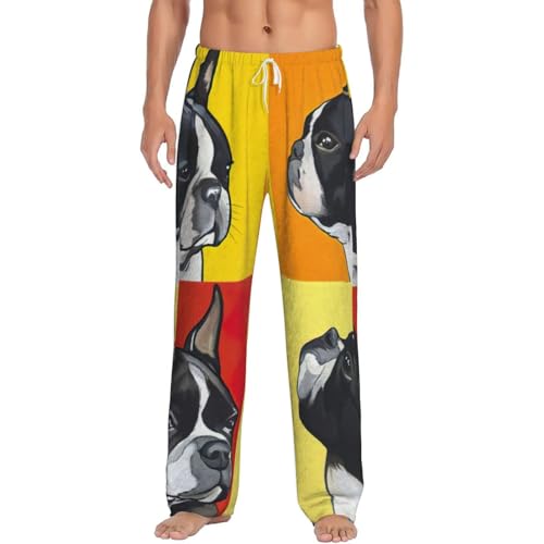 Pantalon de pyjama homme en polaire carlin avec poches