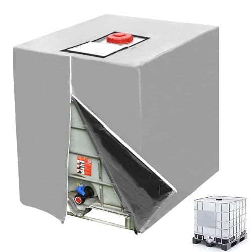 Bâche pour cuve IBC 1000L en polyester 420D noir de protection eau - 2