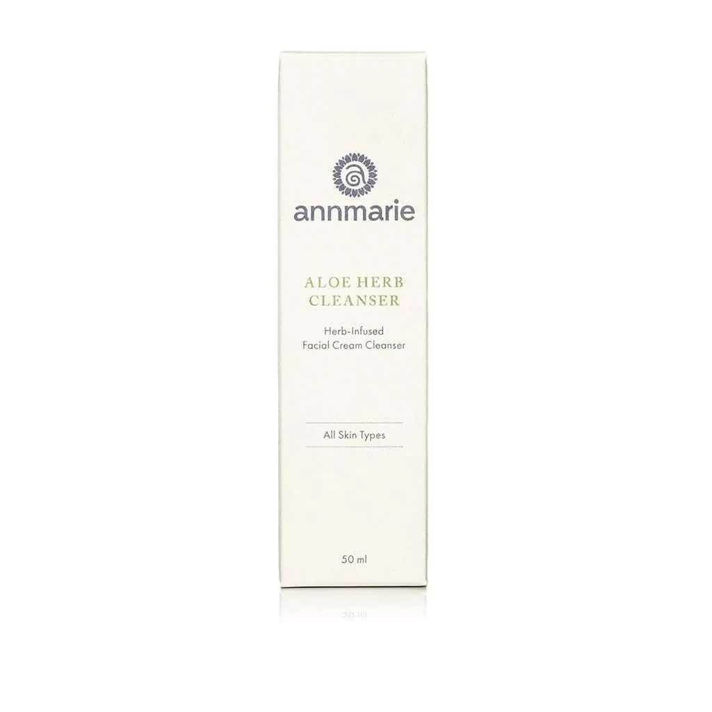 Annmarie Skin Care Aloe Herb Facial Cleanser - Gentle, pH-Balanced Cleanser with Aloe Vera, Coconut Oil & Calendula, Suitable for All Skin Types (50mL, 1.7 fl oz)