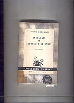 Textbook Binding Antologia de Alfonso X El Sabio Book