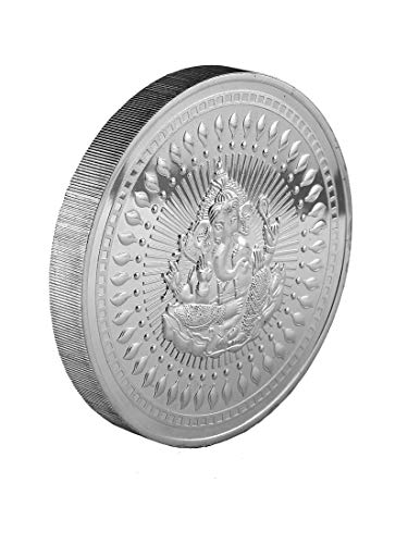Image of Bangalore Refinery 999 Purity Lord Ganesh Silver Coin 1 Kg