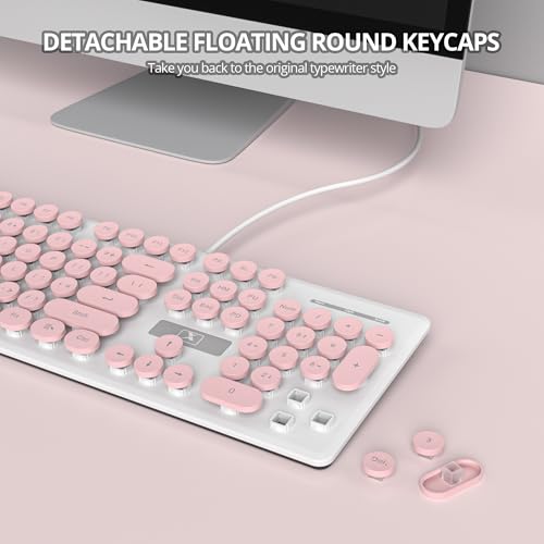 Clavier à membrane rose filaire rétroéclairé blanc, la solution pour écrire sans bruit