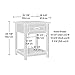 Sauder County Line Night Stand, Rum Walnut finish