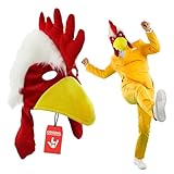 Nicky Bigs Novelties Morph Chicken Hat, Bird Top Hat Headband For Women, Funny Hats, Crazy Hats Day, Animal Costume Adult, Bird Costume Adult
