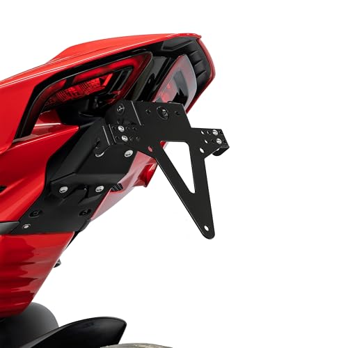 ZIEGER Support de plaque d'immatriculation classique compatible avec : Ducati Panigale V4