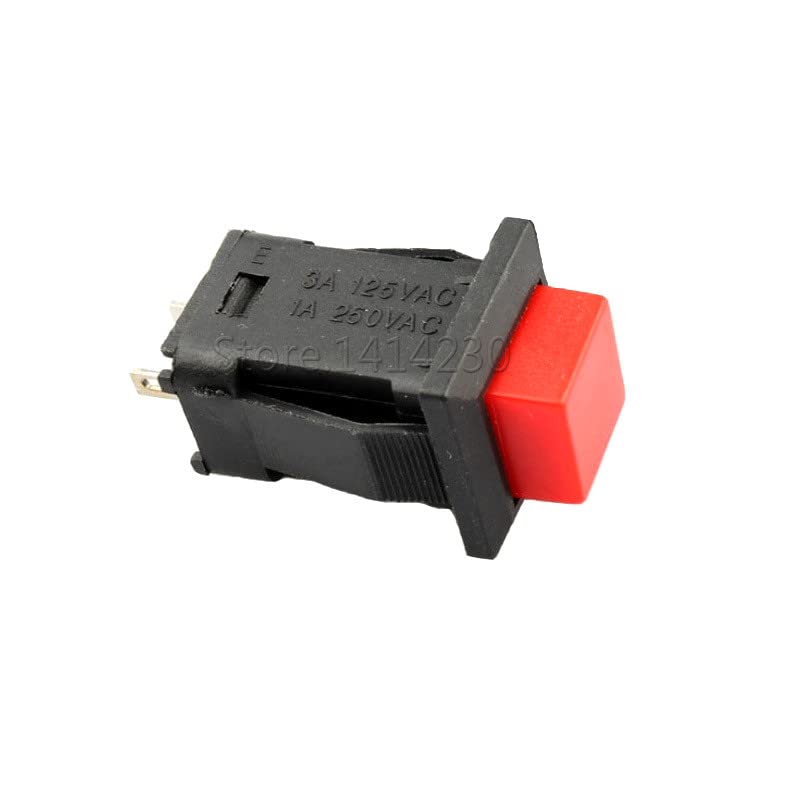 Bouton poussoir momentané rouge 14mm DS-429 de haute précision pour circuit 250V