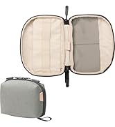 サンワダイレクト ガジェットポーチ 撥水生地 ダブルファスナー 自立 収納ポケット付き モバイルポーチ ケーブル収納 ガジェット トラベルポーチ グレー 200-BAGIN037GY