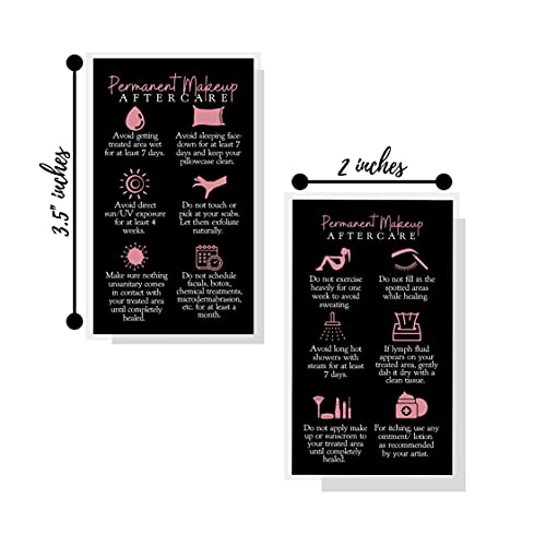 Tarjetas de cuidados post microblading indispensables para entregar a tus clientas en el estudio 3
