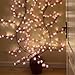 Cherry Blossom Tree Branch Lights for Wall,Cherry Enchanted Willow Vine Lights,with 48 LED and 8 Lighting Modes,Remote Timer,for Bedroom Wall Doors Windows Wedding Christmas Holiday (47inch)