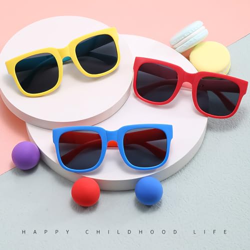 4 Pack Kids Sunglasses, Foldable Toddler Sunglasses Age 2-4 6-8 Boys Girls, Cute Sunglasses for Kids2