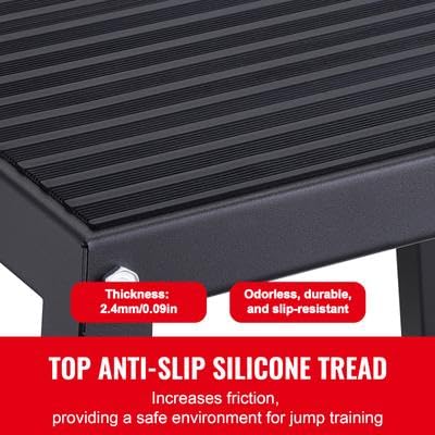 Happybuy Plyometric Jump Boxes 12/18/24 Inch Plyo Box Platform Agility Box Anti-Slip Fitness Exercise Step-Up Box Set for Home Gym Training, Conditioning, Strength Training, Black