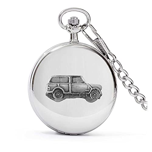 Montre gousset quartz Mini Traveller ref151 anti-rayure argent homme