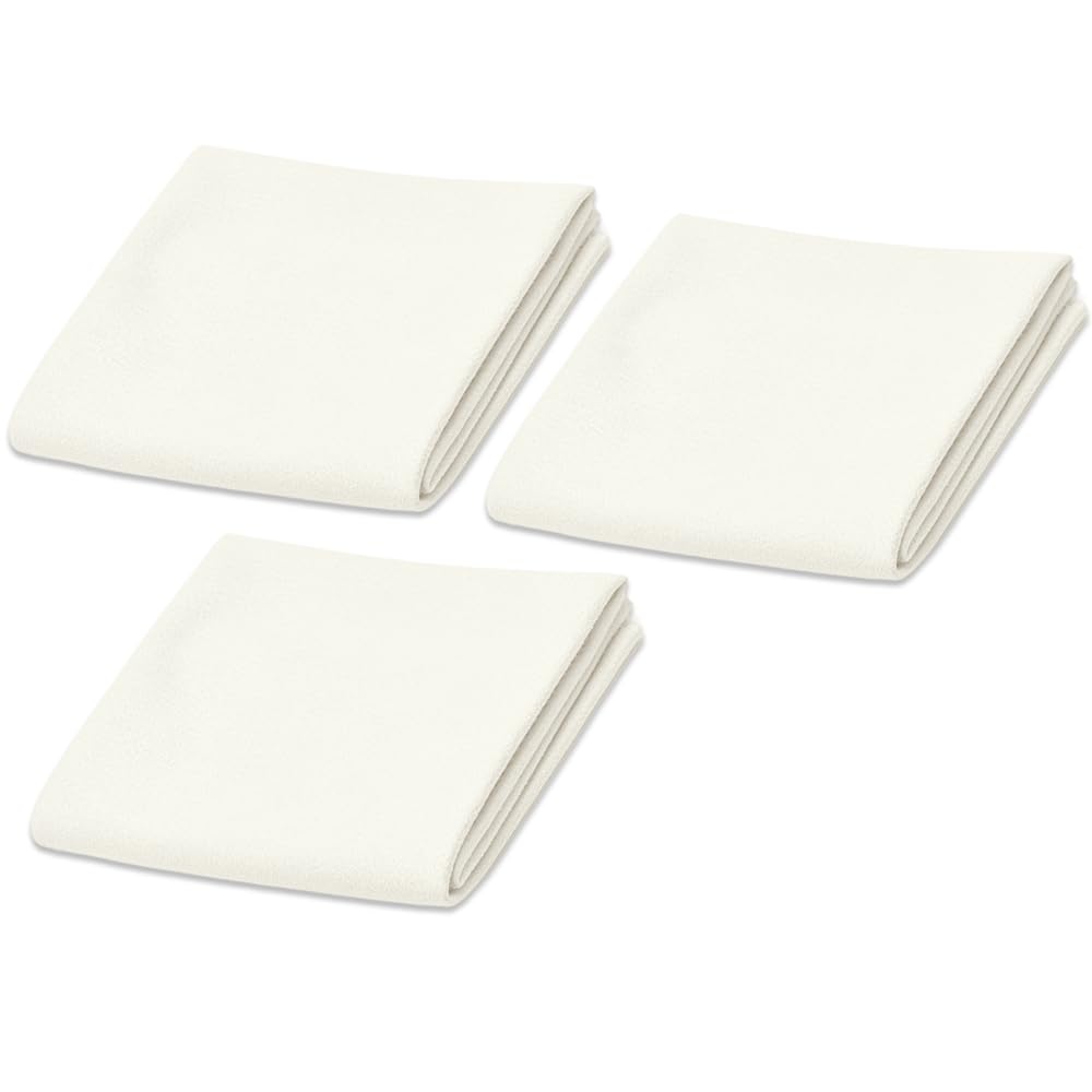 [Marcea]天然の鹿革を使用した強くてやわらかな高級メガネ拭き めがねふき 眼鏡拭き ギター クロス 画面拭き クロス ipad・楽器・ジュエリー・時計・カメラレンズ・スマホ・洗車用 天然素材のクリーナー 指紋油膜 汚れを落とし 拭き傷をつけません (3枚(20cm*20cm))