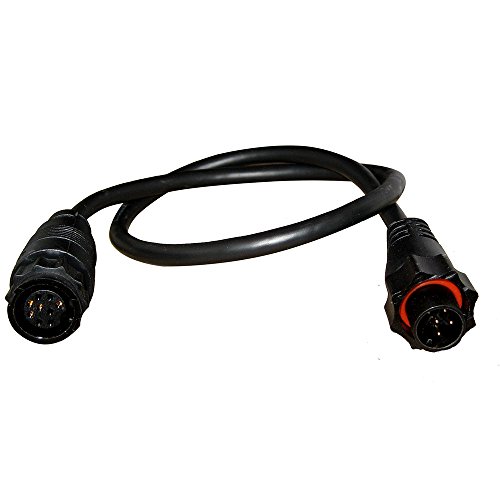 Adaptador Lowrance de 9 pines negro a 7 pines azul para sonda de pesca y transductor