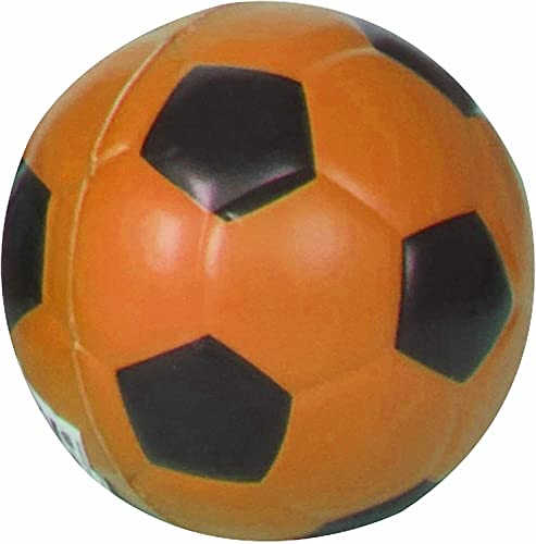 Celino® - Balón de fútbol de espuma de poliuretano de 4 pulgadas, para interiores y exteriores, para niños, color naranja