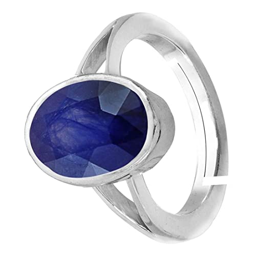 Bague saphir bleu authentique non traitée en argent le cadeau idéal