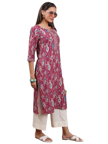 Image of Vishudh Women's Kurta | Regular Fit | Trendy Ethnic Top for Everyday Comfort
