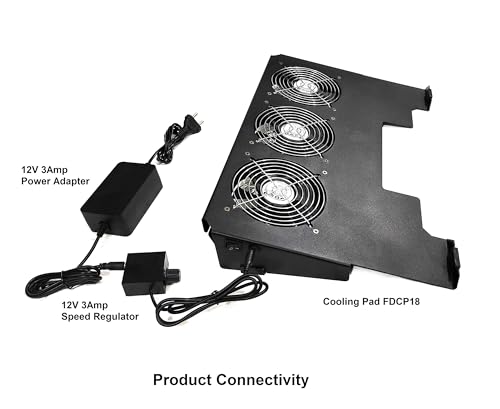 Image of FourDot Industrial High Speed Laptop Cooling Pad for Gaming Laptops (FDCP18 for 17.3 Inch Laptop)