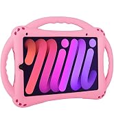 Custodia Antiurto Per IPad Mini 6 Bambini: Con Maniglia, Cavalletto E Protezione Schermo Integrata (Nero)