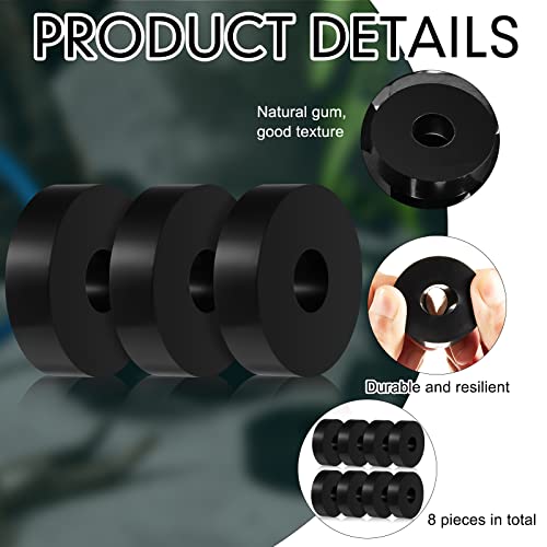 Treela TREELA-DAMPING PADS-62 Rubber Isolation Pads Thick Rubber Washers 1.5 Inch Od 0.5 Inch Id 0.4 Inch Thick Mechanical Vibration Damping Pads Anti Vibration Isolation Pads Rubber Isolator Washer thumb #2