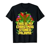 Photo Gallery this is my christmas stoner pigiama weed tee adulti maglietta Photo Gallery this is my christmas stoner pigiama weed tee adulti maglietta