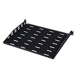 Rosewill 1U  Universal Vented Rack Mount Server Shelf for 19 Inch Server Racks / Cantilever Server Cabinet Shelves 14 Inch 355mm Deep Black (RSA-1USHF002)