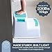Dreambaby 2-Up Step Stool - Toddler Step Stool for Bathroom Sink and Kids Toilet Potty Training - Step Stools for Toddlers with Non-Slip Base and Carry Handles - Supports up to 90kgs Weight Capacity