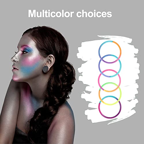 120 Pcs No Damage Elastics Hair Ties, Assorted Hair Bands Perfect for Medium to Thick Hair, Multicolor Pony tails Holders for Men, Women, Girls and Boys (4mm)