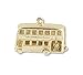 Produktbild Charm-Anhänger Doppeldecker-Bus, Sterlingsilber, 18 x 10 mm