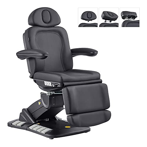 Beauty Spa Medical Treatment Bed 4 Motor Electrical Facial Medical Spa Tables With Rotating Seat - Logan In Black #TOP15