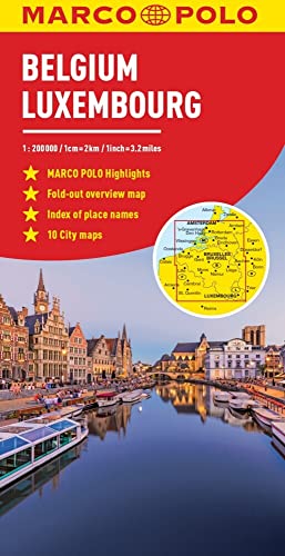 Belgium and Luxembourg Marco Polo Map