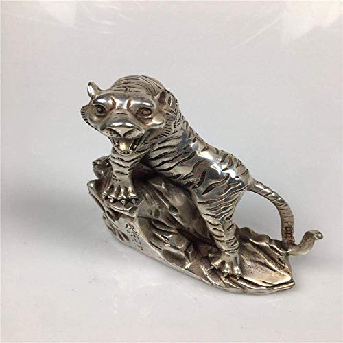 Artisanat en cuivre et bronze d'une statue de tigre haut de gamme
