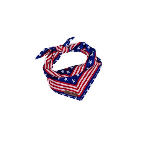 Image of Wilderdog Dog Bandana with Lightweight Quick Drying Poly-Blend Mesh Material in Americana