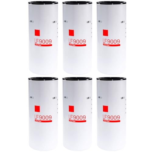 LF9009 Fuel Filter Compatible With Replaces Cummins ISC 8.3L ISL/QSL .0L ISM N14 M11 NTA 855 Diesel Engine Fit For Cummins 3401544 1216400561 Replaces PF1217F BD7309 51748 P553000 XLF75000 Set Of 6