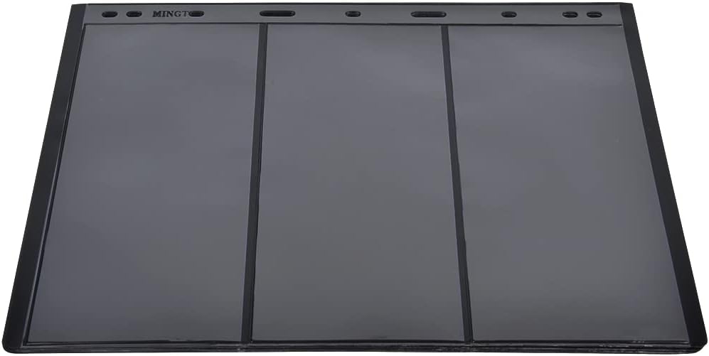 Stamp Album Page Sheets Universal 9-Holes Convenient for Standard Collection Book, Set of 10 for Stamp Collectors (3 lines on black background)