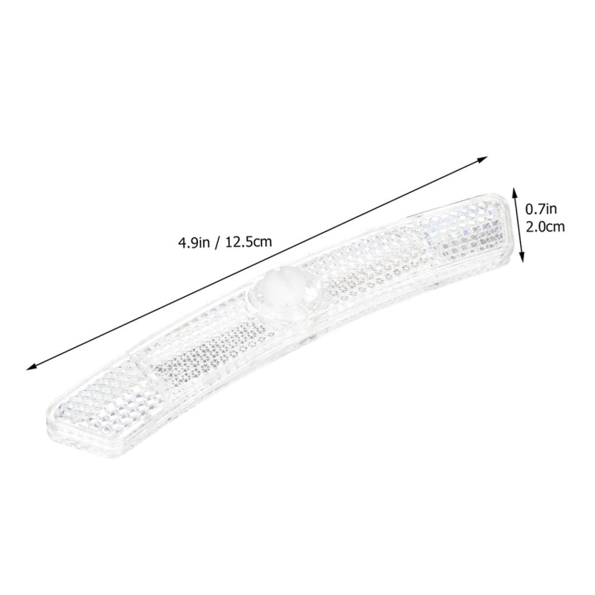 Abaodam Bicycle Reflectors White Reflective Bike Strips 16pcs Bike Reflectors Safety Decorative