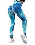 mallas estampadas hombre Características: Leggings con textura de panal, Pantalones de yoga de cintura alta, Leggings anticelulíticos UMIPUBO, Leggings de fitness con glúteos fruncidos para mujer, Leggins de gimnasia Scrunch Butt.