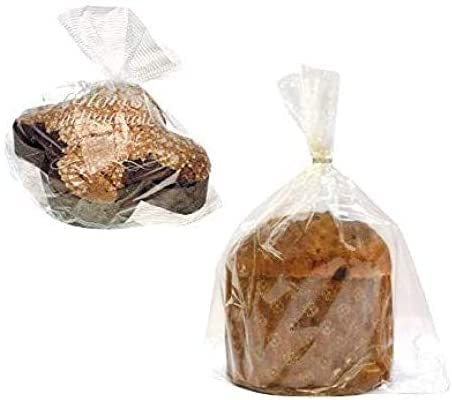 200x BUSTE sacchetti plp per Panettone, COLOMBA, Pandoro - stampa  Prodotto artigianale  - ideale per panettoni colombe da 500 gr, 750 gr, 1000 gr e 1500 gr - 40x50cm