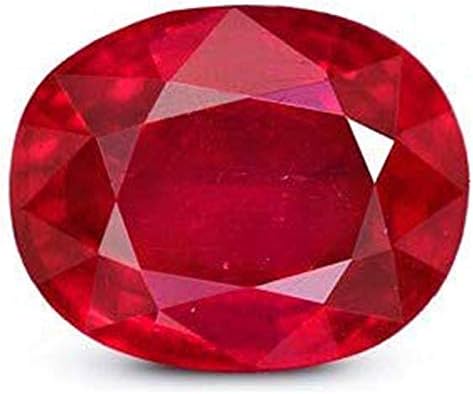 SIDDHI VINAYAK GEMS AND JEWELLERS 10.00 Ratti with Lab Certified Natural Burma Ruby Stone for Men and Women