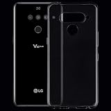 PANGTOU Coque de protection ultra fine en TPU souple pour LG V50 ThinQ 5G Transparent 0,75 mm