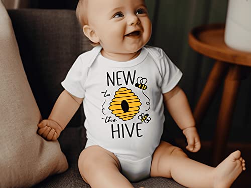 Cute Honey Bee Baby Bodysuit New To The Hive Pregnancy Announcement Romper Kids Funny Shirt Cute Birthday Shower2